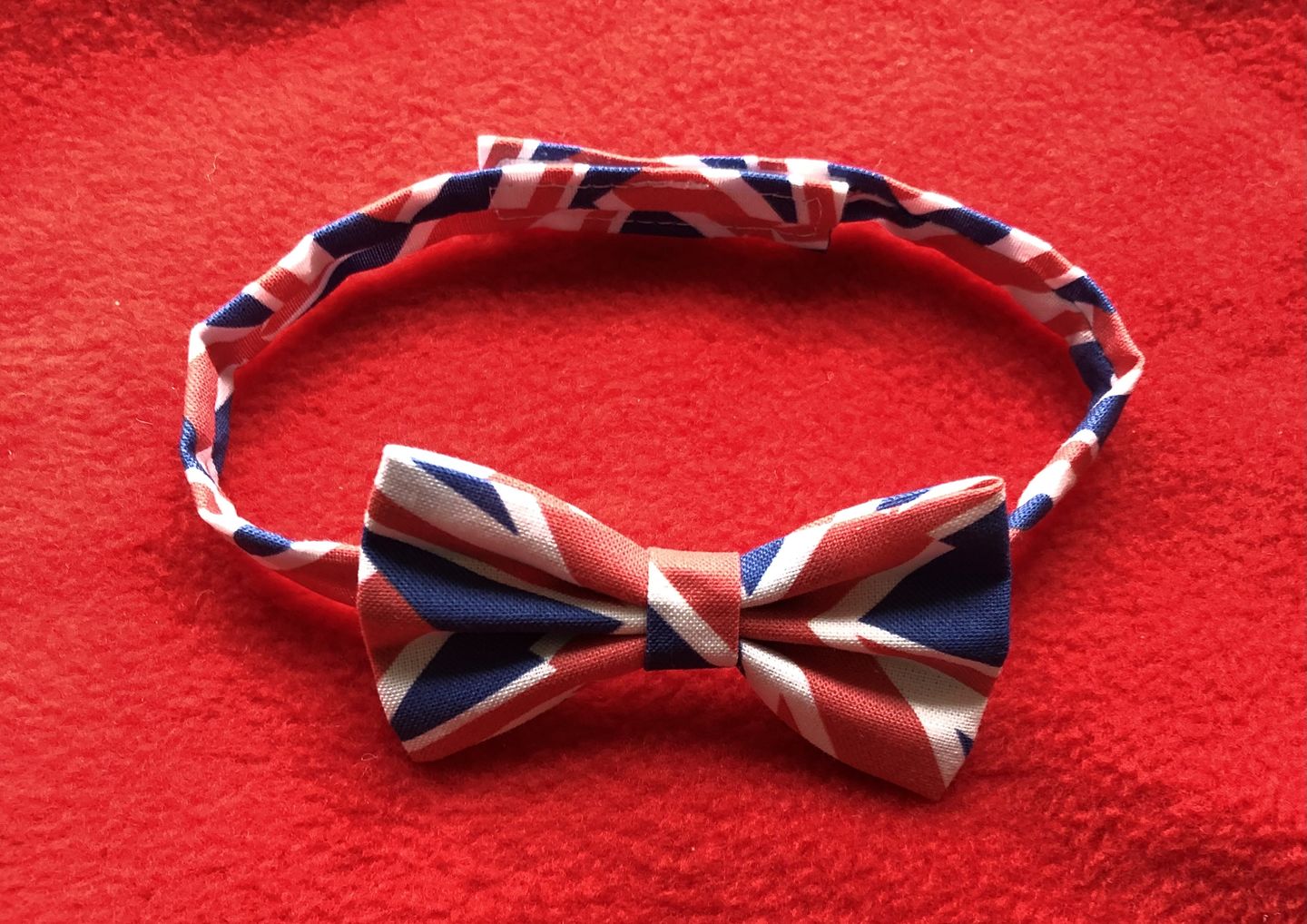 Customer photo review of Diagonal Union Jack Cotton Fabric