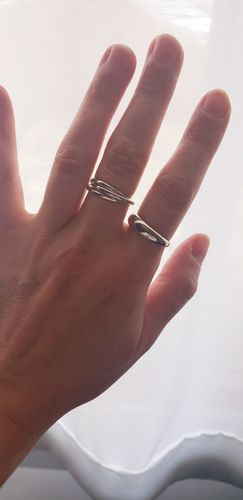 Customer photo review of Bague Triple - Argent Sterling