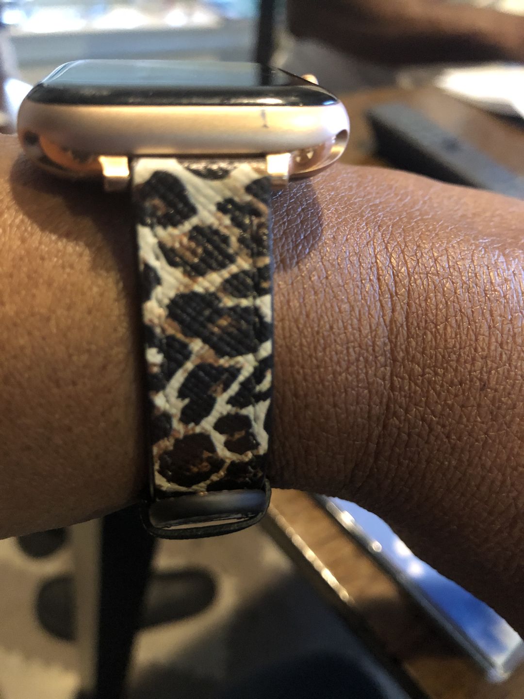 Customer photo review of Leo Vegan Leather Strap