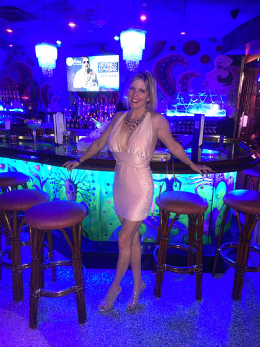 Customer photo review of Simple But Shiny - Deep V Dress