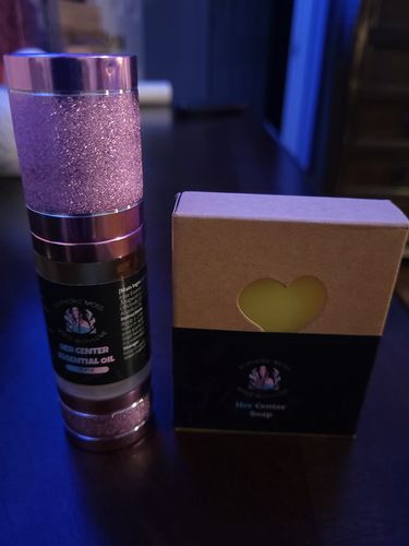 Customer photo review of 100% Organic HER Center Oil and Soap| Restores PH Balance, Heals and soothes