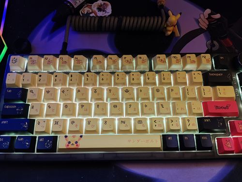 Customer photo review of IDOBAO Pikachu cherry profile Keycap set
