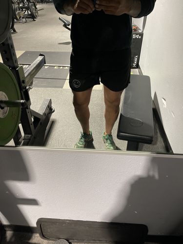 Customer photo review of Salty Savage™ Men’s Wave Cut All Day, Every Day, Hybrid Shorts | Black