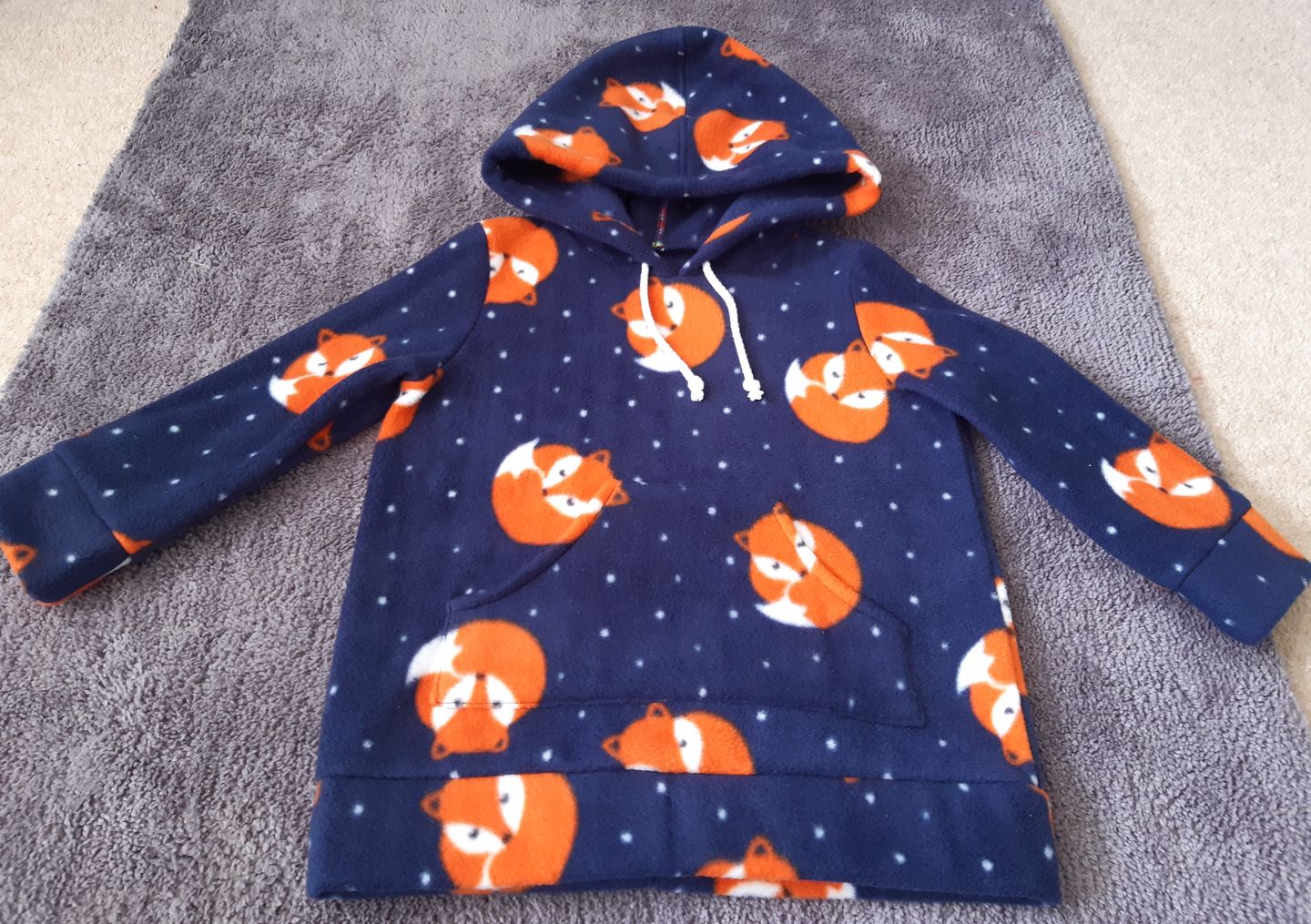 Customer photo review of Sleeping Foxes Anti Pill Polar Fleece Fabric