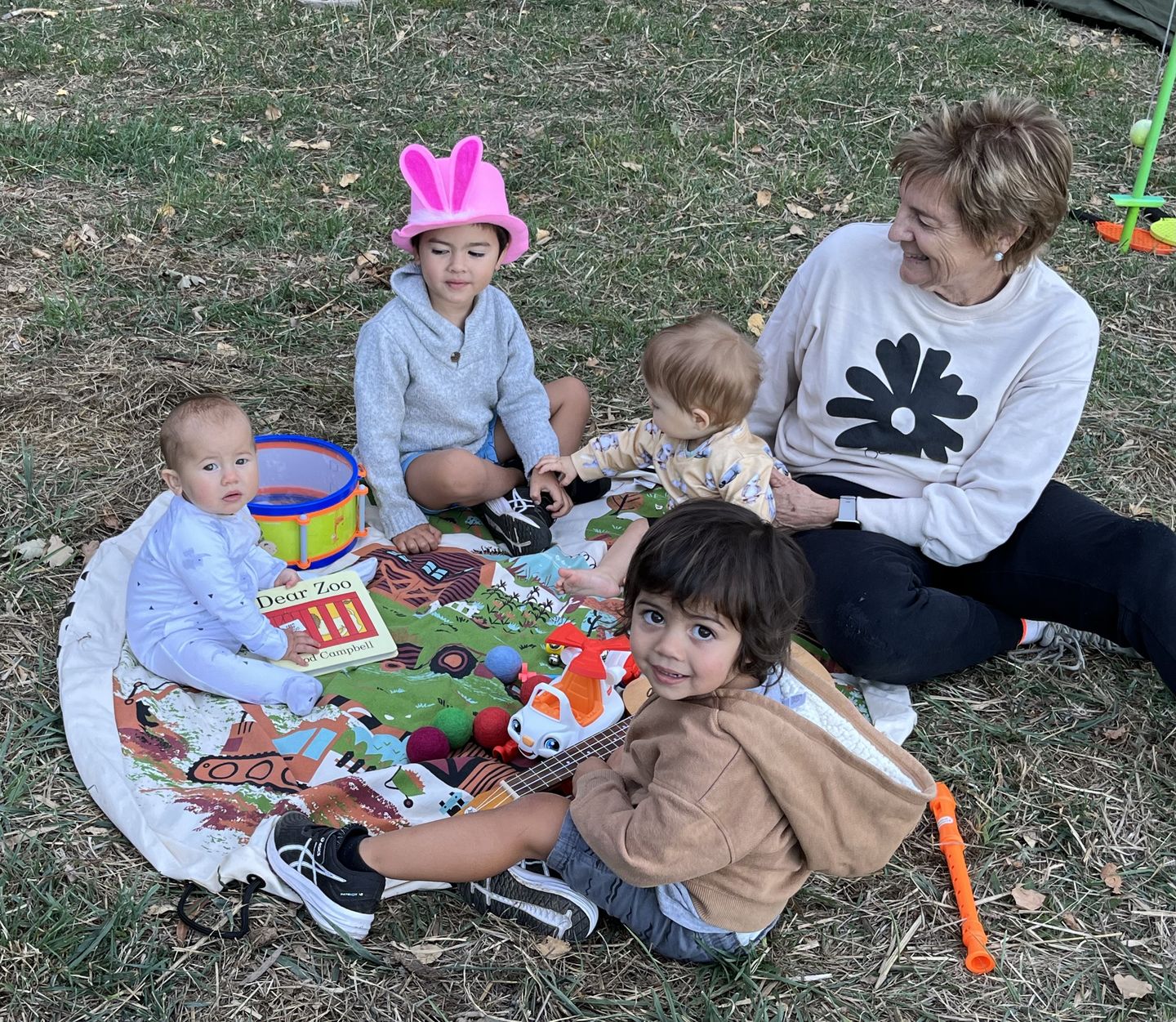 Customer photo review of Old McBussy's Farm Interactive Play Pouch