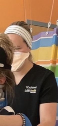 Customer photo review of B&W Stripe - 2'' Headband Single