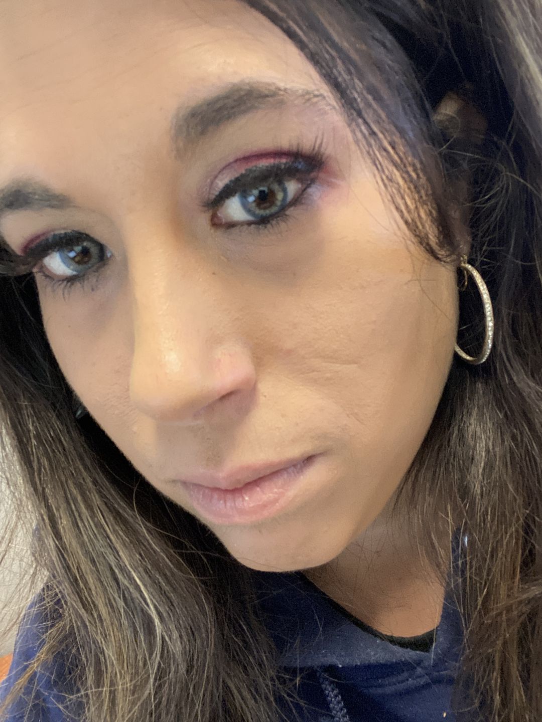 Customer photo review of DNA Taylor Blue Gray Prescription Coloured Contact Lenses