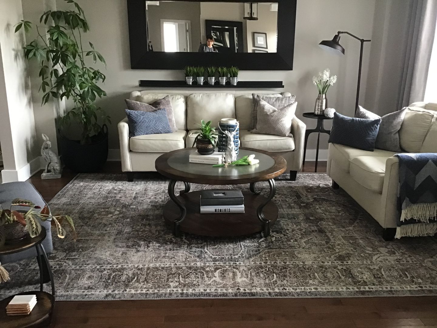 Customer photo review of Distressed Vintage Kendra Ash Area Rug