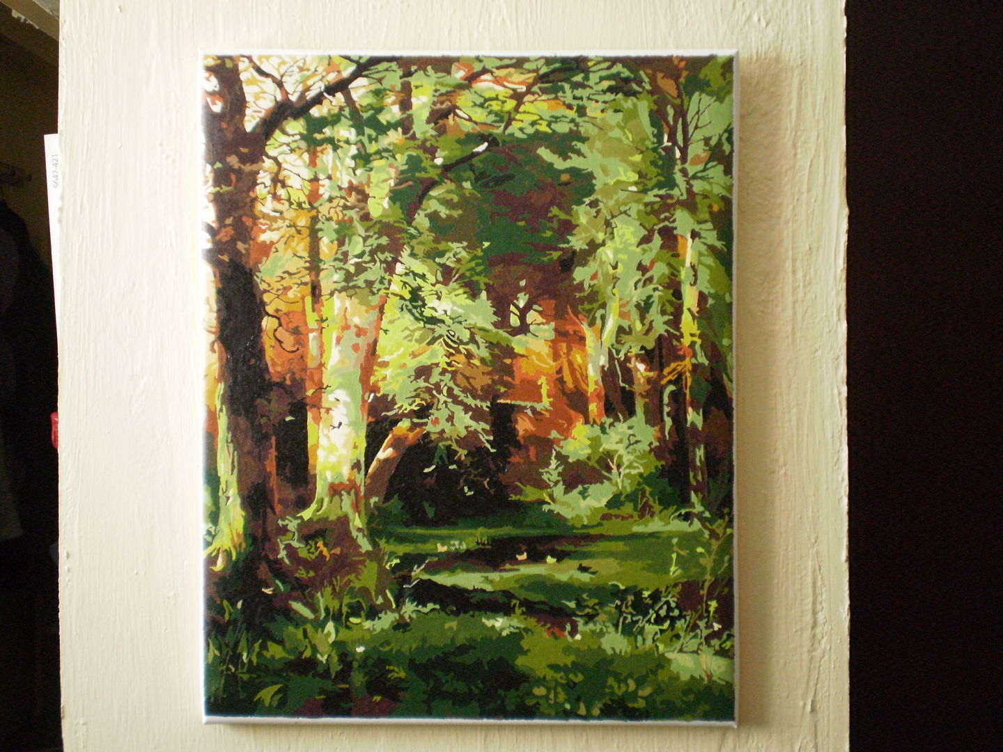 Customer photo review of Forest Scene - Paint by Numbers