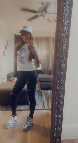 Customer photo review of Jordan 6 UNC DopeSkill T-Shirt Self Made Graphic