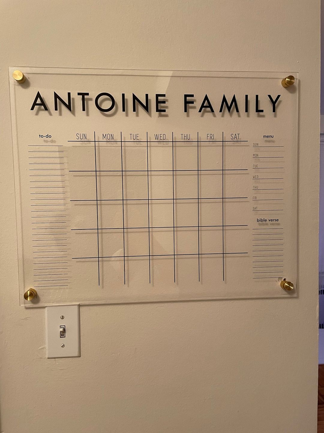 Customer photo review of Monthly Horizontal + 3 custom sections | Madi Style