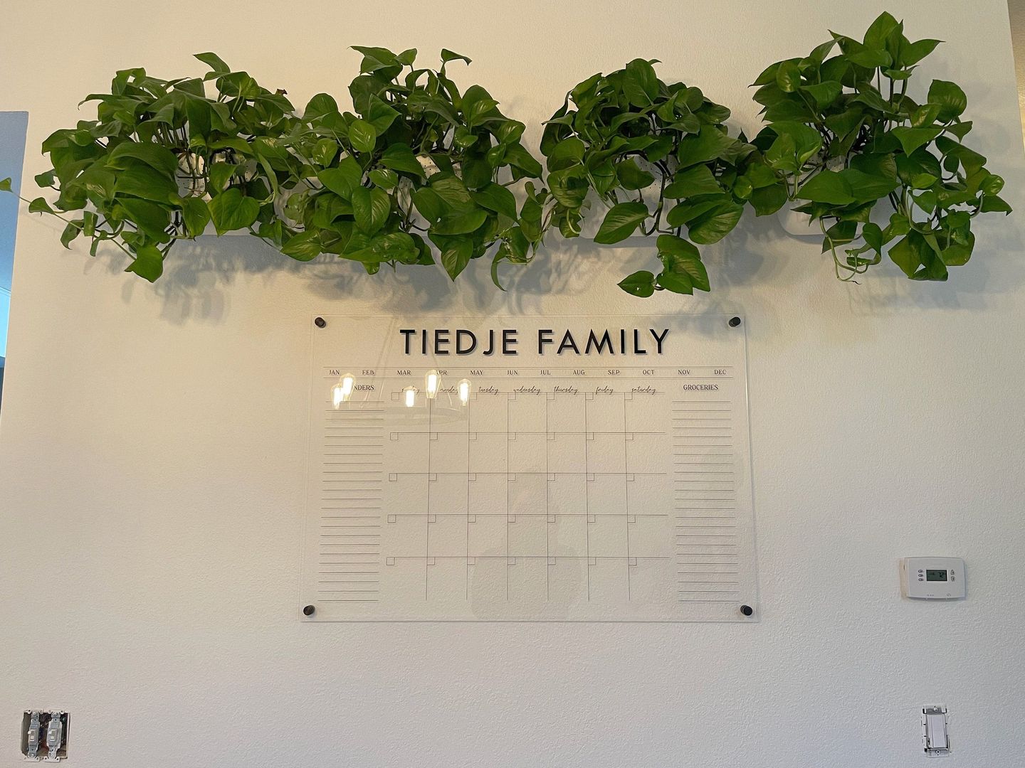 Customer photo review of Monthly Horizontal + 3 custom sections | Pennington Style