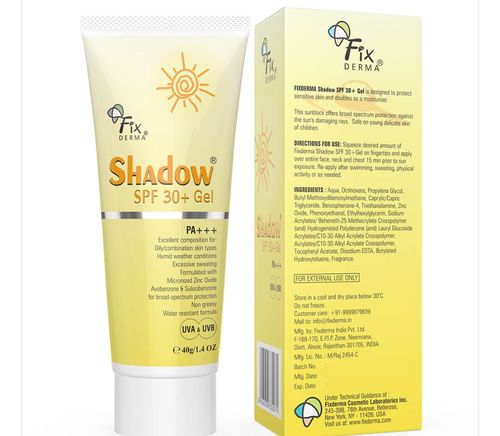 Customer photo review of Shadow Sunscreen SPF 30+ Gel - Sunscreen For Oily Skin - Acne Prone