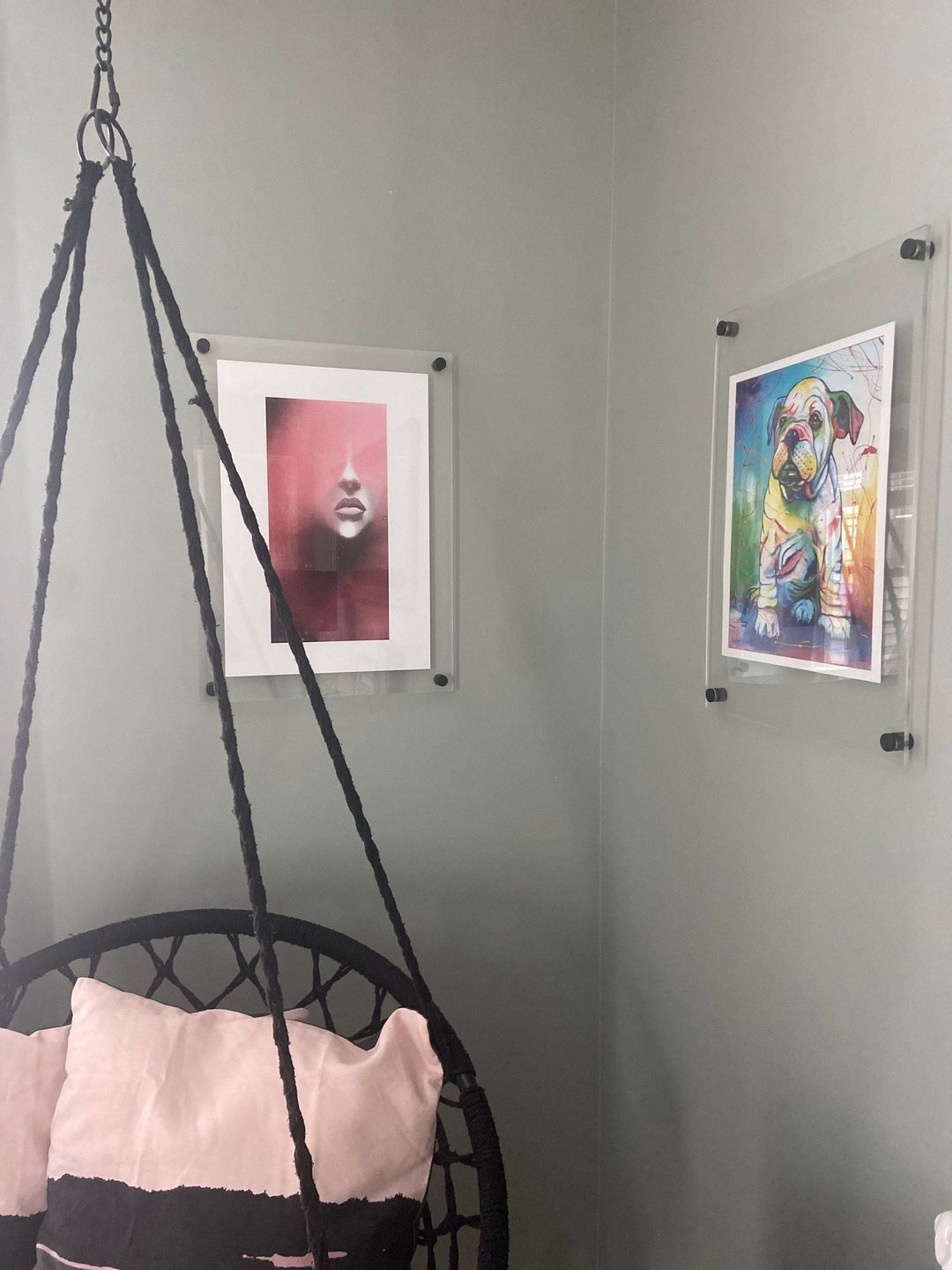 Customer photo review of Acrylic Floating Frame