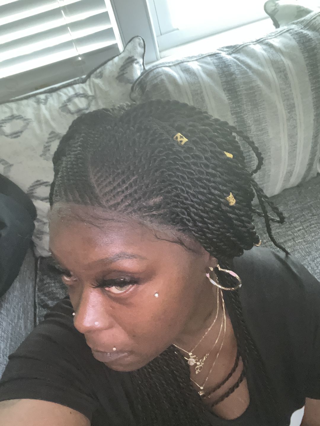 Customer photo review of Cornrow Braids 13x4 Lace Front - Wig Fab