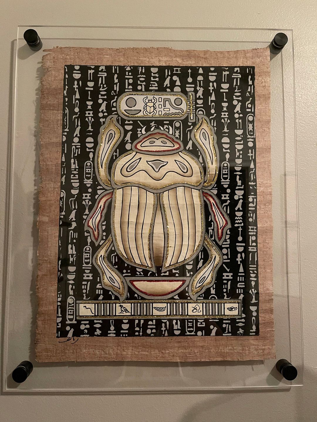 Customer photo review of Acrylic Floating Frame