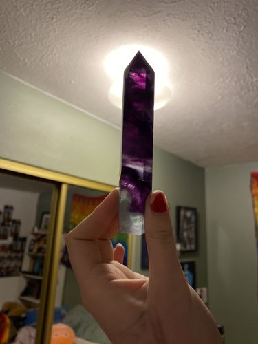 Customer photo review of Fluorite Tower- Rainbow