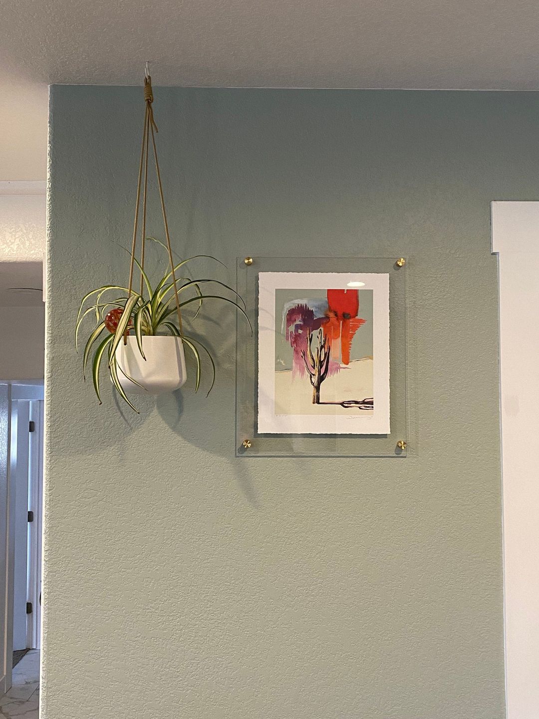 Customer photo review of Acrylic Floating Frame