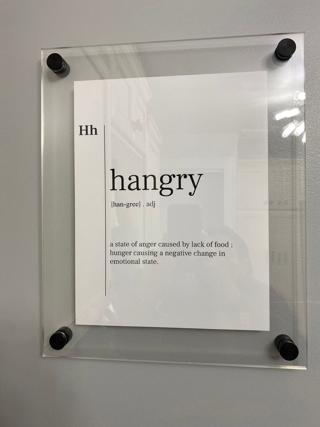 Customer photo review of Acrylic Floating Frame