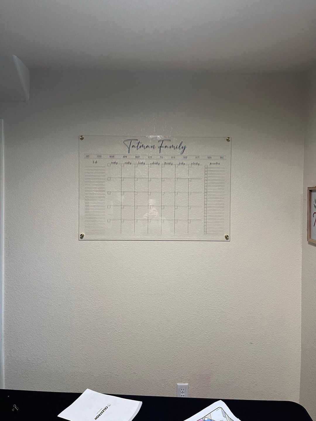 Customer photo review of Monthly Horizontal + 3 custom sections | Pennington Style