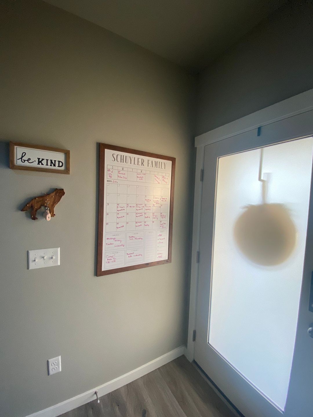 Customer photo review of Week & Month Combo Vertical Whiteboard + 6 custom boxes | Swanson Style
