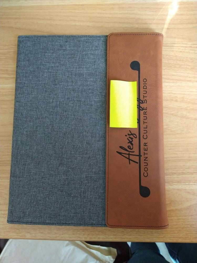 Customer photo review of Personalized Portfolio with Refillable Notepad