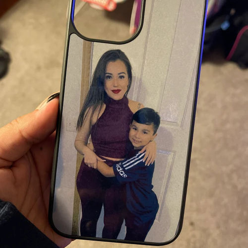 Customer photo review of Luxury Custom iPhone Case