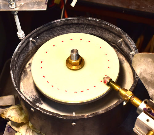 Customer photo review of Lightning Lap Natural Polishing Lap Disc