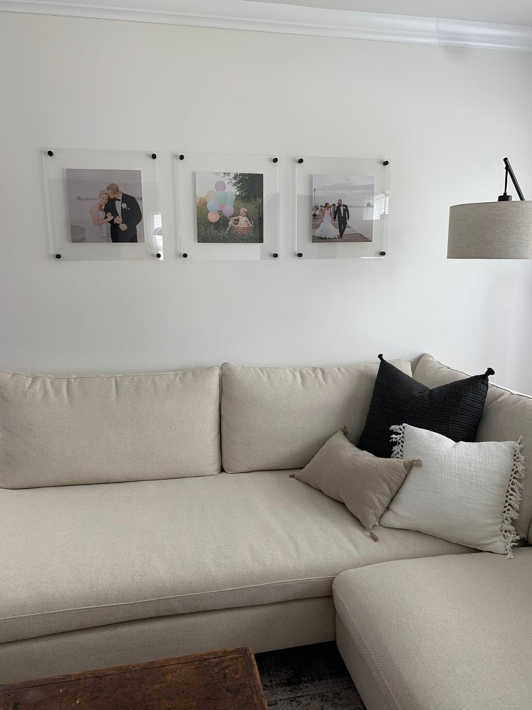 Customer photo review of Acrylic Floating Frame