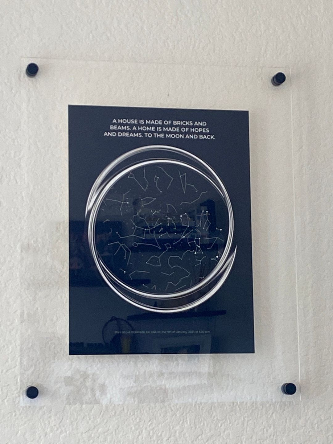 Customer photo review of Acrylic Floating Frame