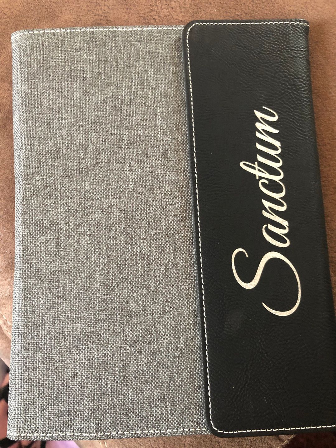 Customer photo review of Personalized Portfolio with Refillable Notepad