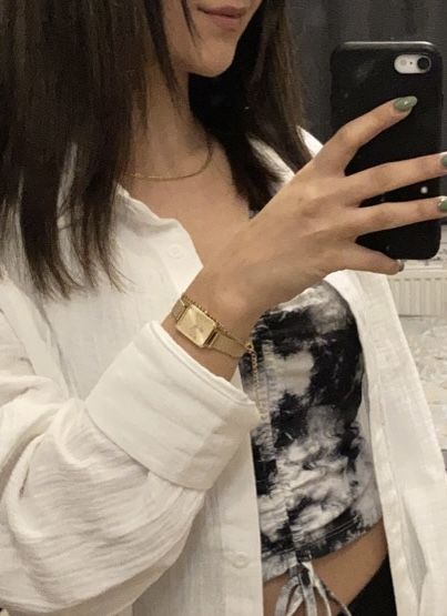Customer photo review of Classic Halskette | 18K vergoldet