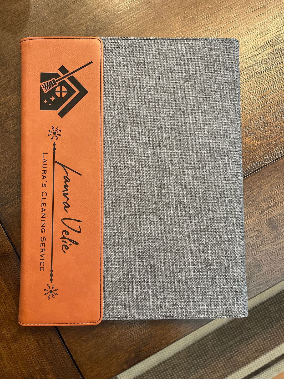 Customer photo review of Personalized Portfolio with Refillable Notepad
