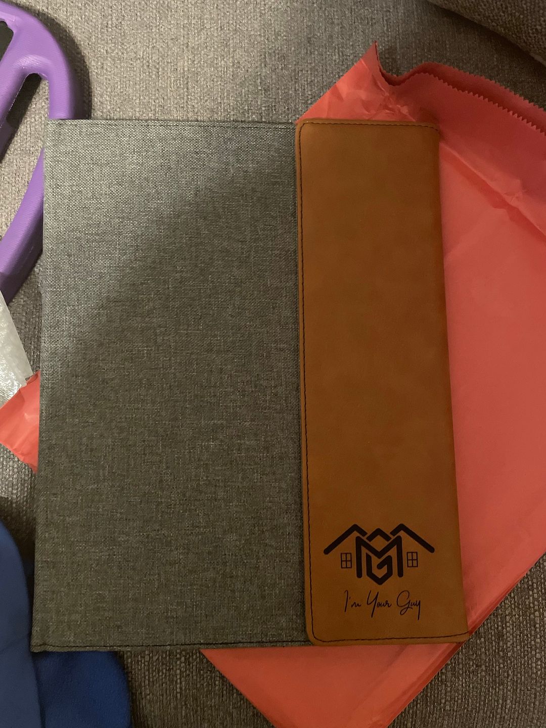 Customer photo review of Personalized Portfolio with Refillable Notepad