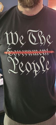 Customer photo review of We The People Shirt
