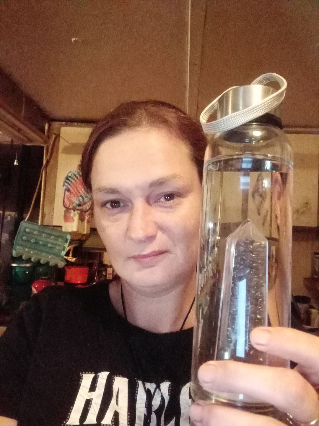 Customer photo review of Crystal Elixir Water Bottle