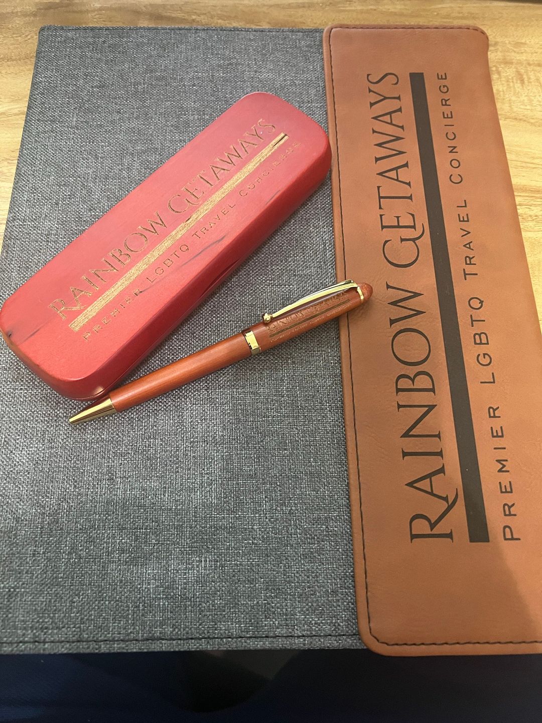 Customer photo review of Personalized Portfolio with Refillable Notepad
