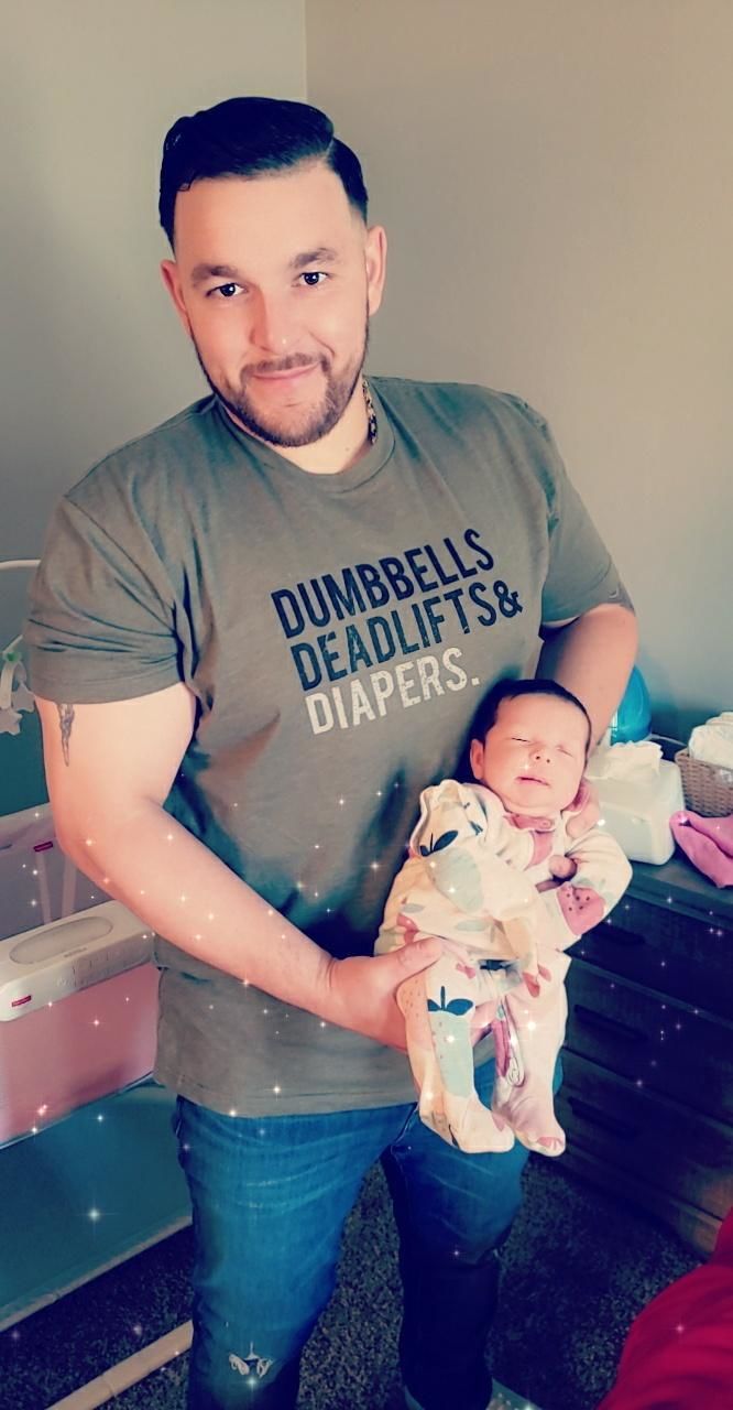 Customer photo review of Military Green Triple D T-Shirt