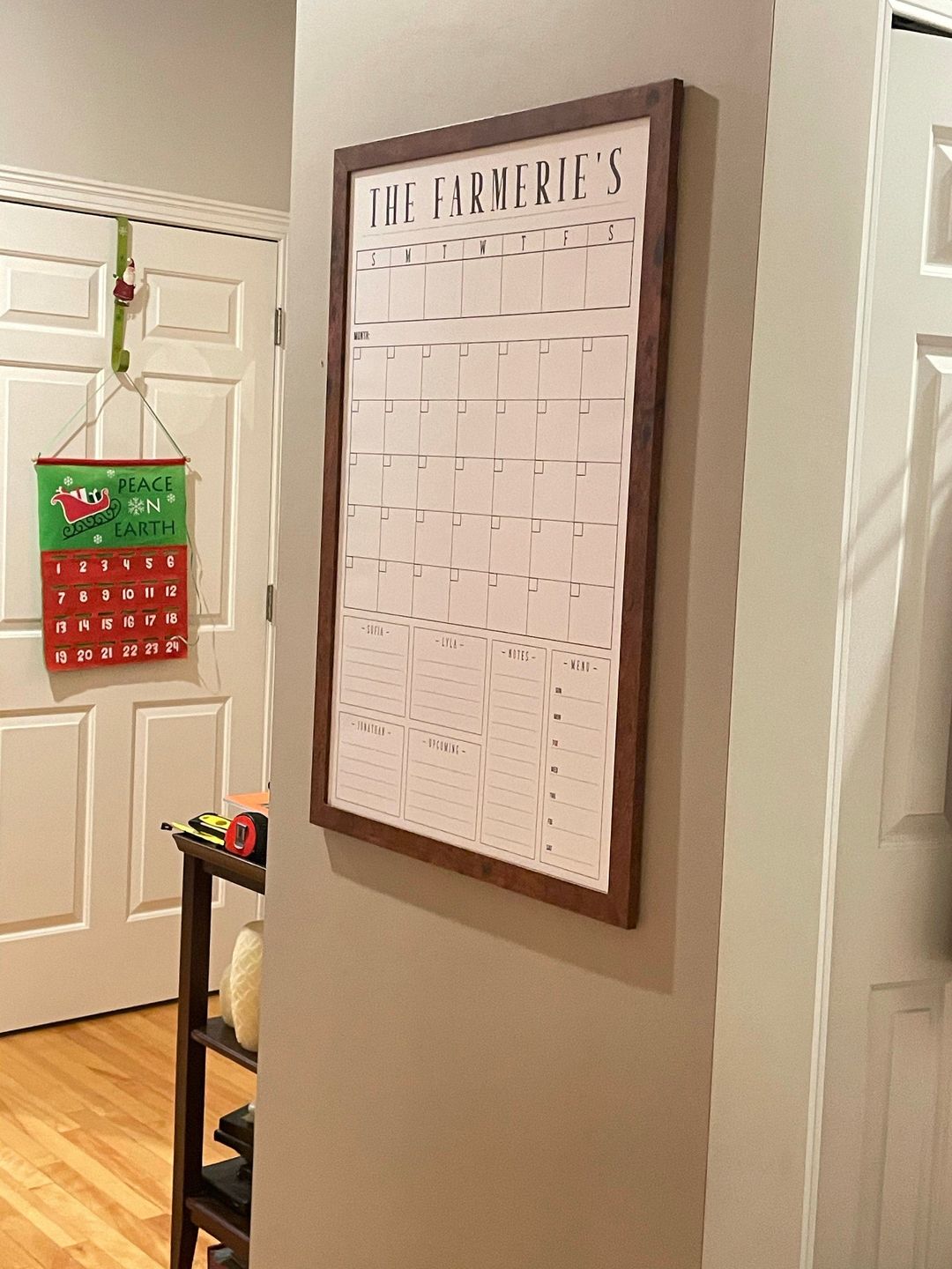 Customer photo review of Week & Month Combo Vertical Whiteboard + 6 custom boxes | Swanson Style