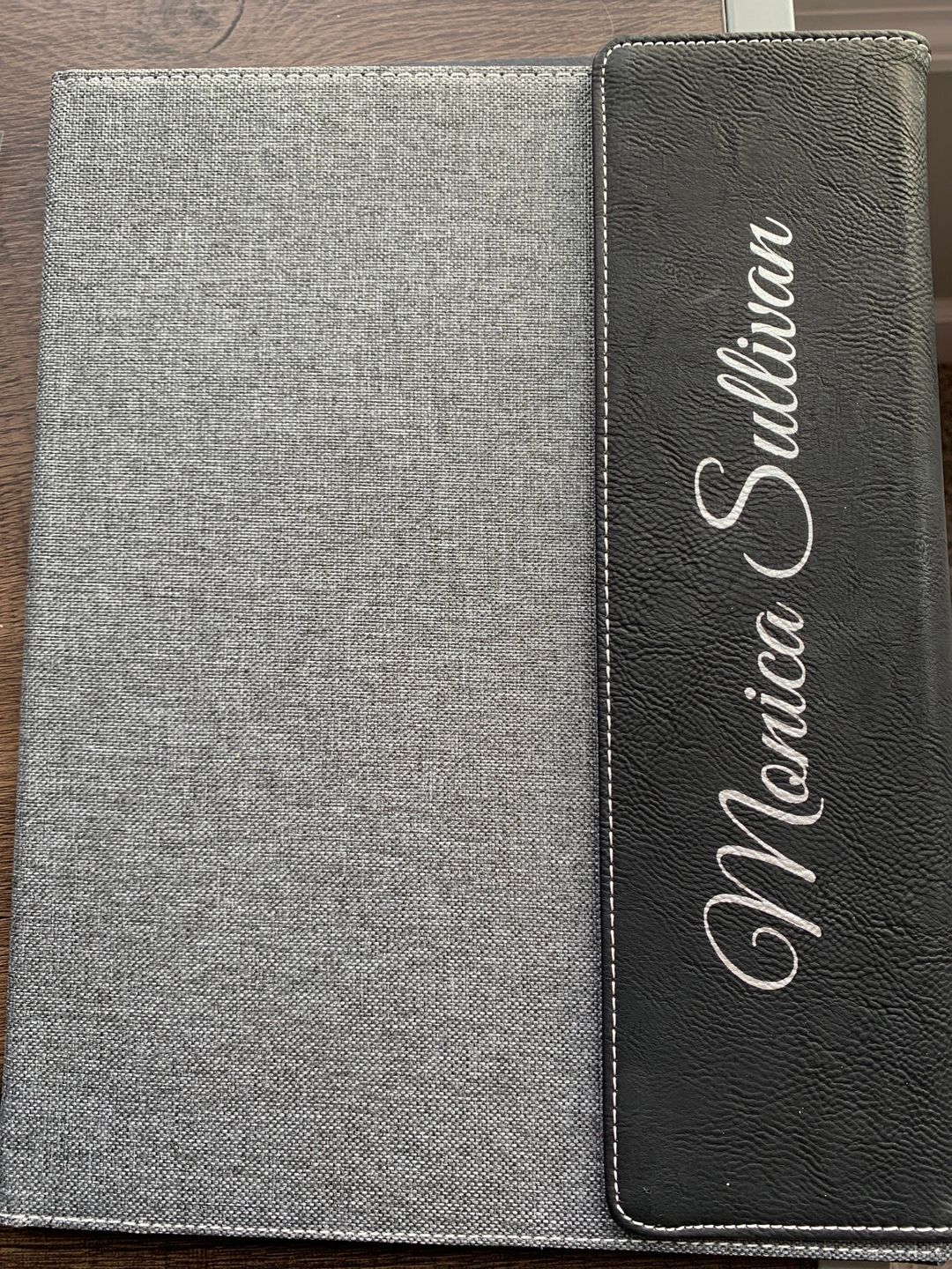 Customer photo review of Personalized Portfolio with Refillable Notepad
