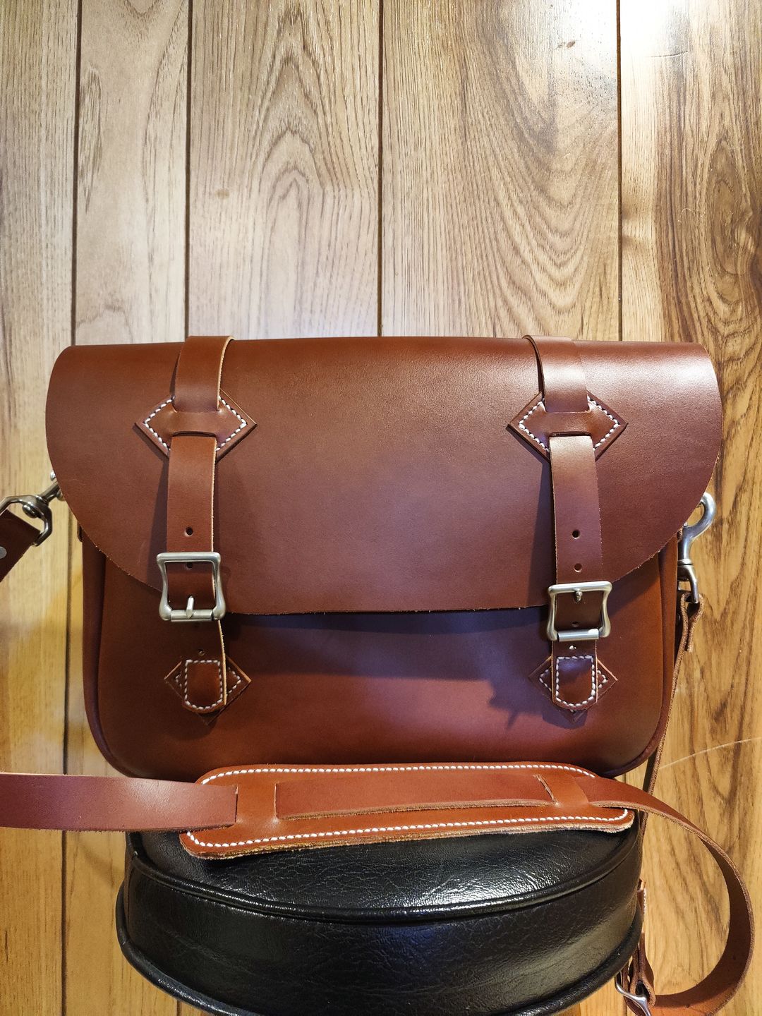 Customer photo review of No.88 | Leather Saddlebag Satchel Bag (Digital Pattern)
