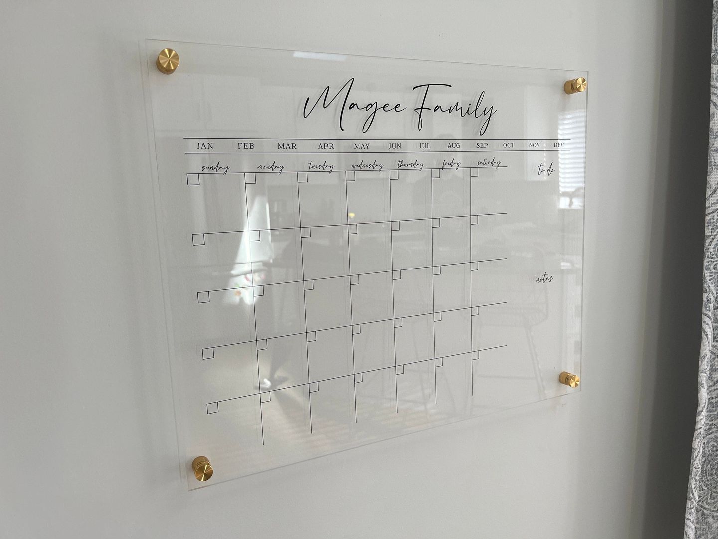 Customer photo review of Monthly Horizontal + 2 custom sections | Pennington Style