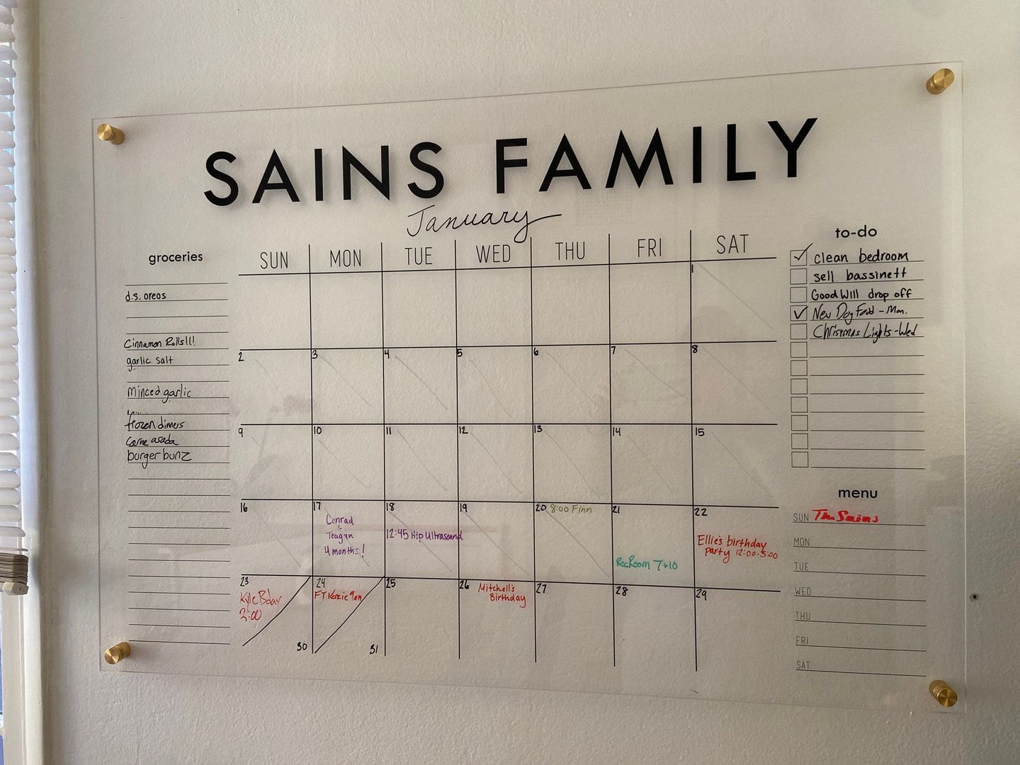 Customer photo review of Monthly Horizontal + 3 custom sections | Madi Style