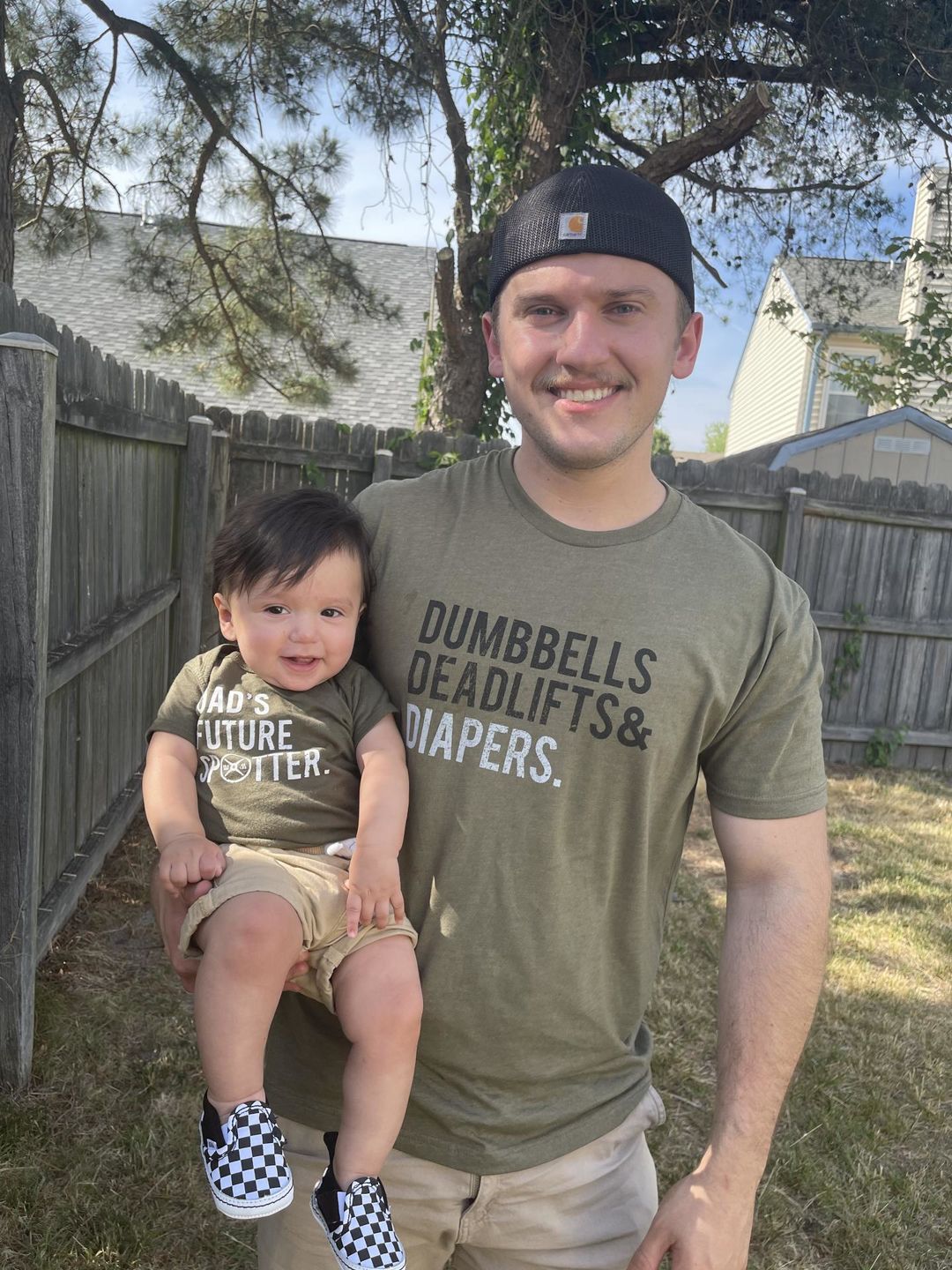 Customer photo review of Military Green Triple D T-Shirt