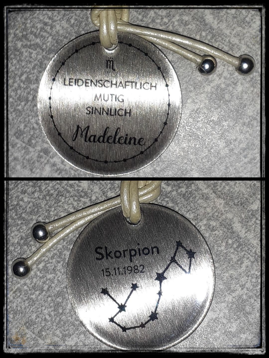 Customer photo review of personalisierbare Halskette "Sternzeichen"