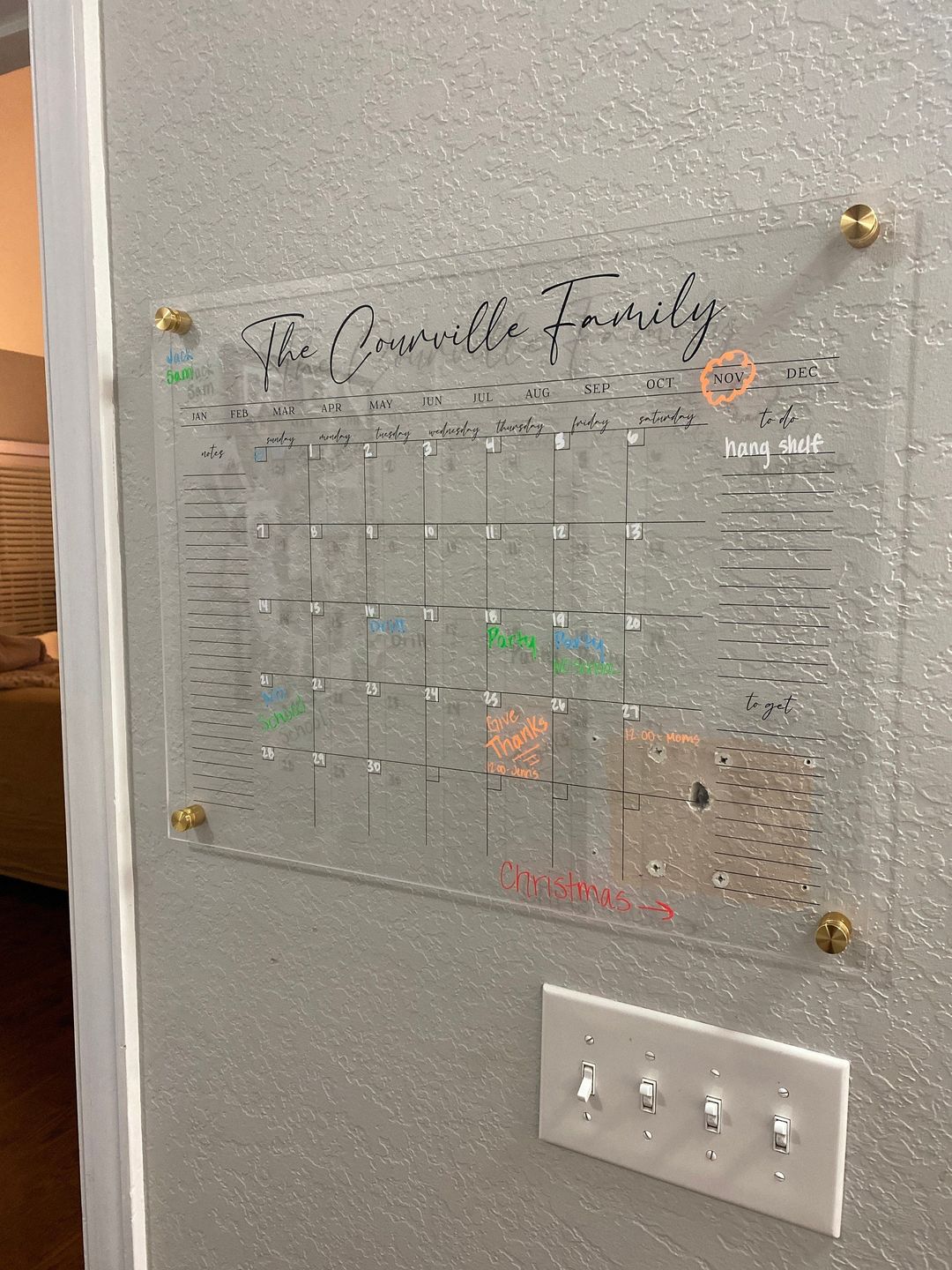 Customer photo review of Monthly Horizontal + 3 custom sections | Pennington Style