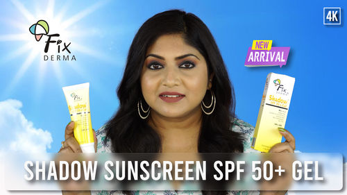Customer photo review of Shadow Sunscreen SPF 50+ Gel - Sunscreen For Oily Skin - Acne Prone