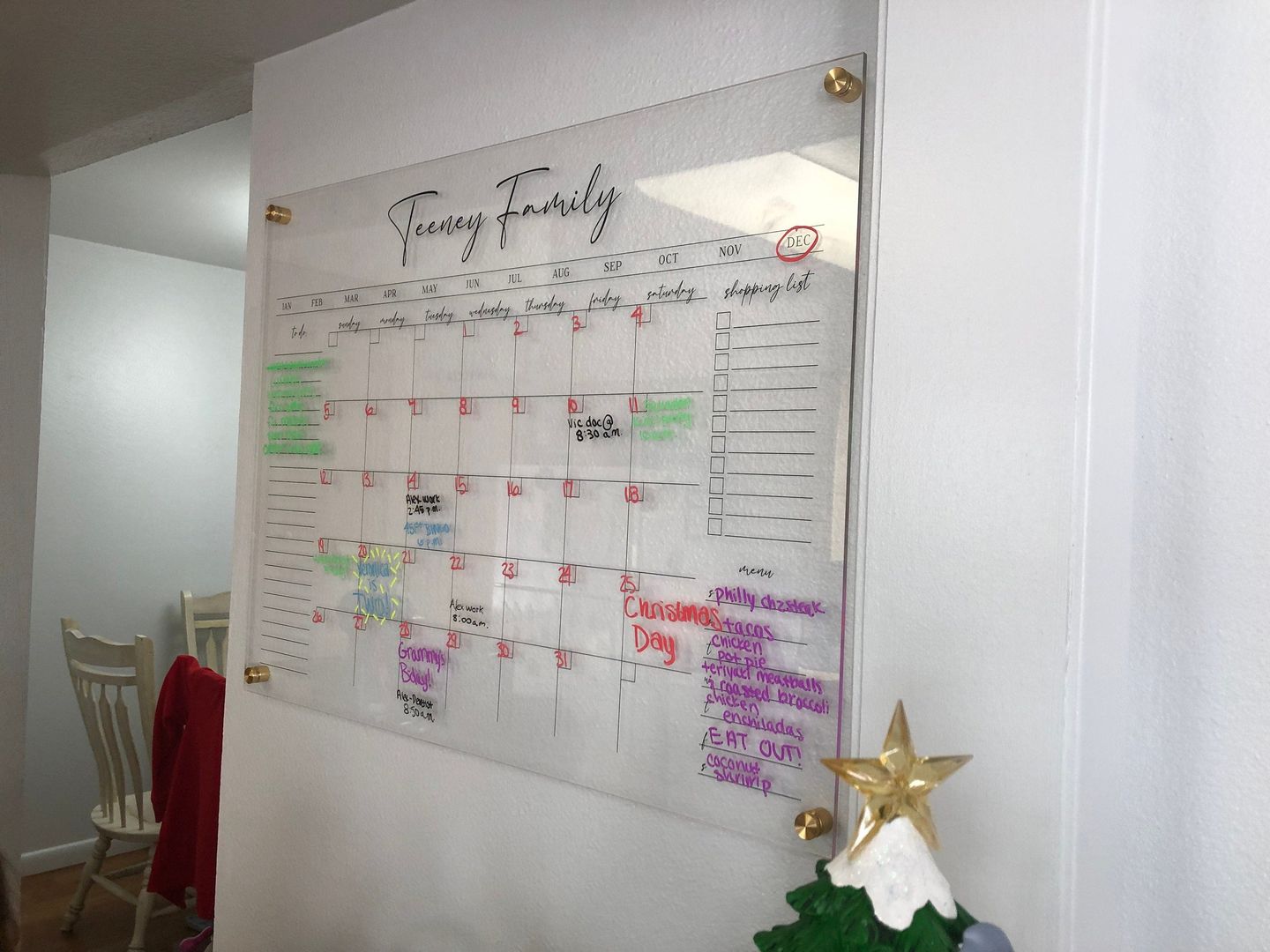 Customer photo review of Monthly Horizontal + 3 custom sections | Pennington Style