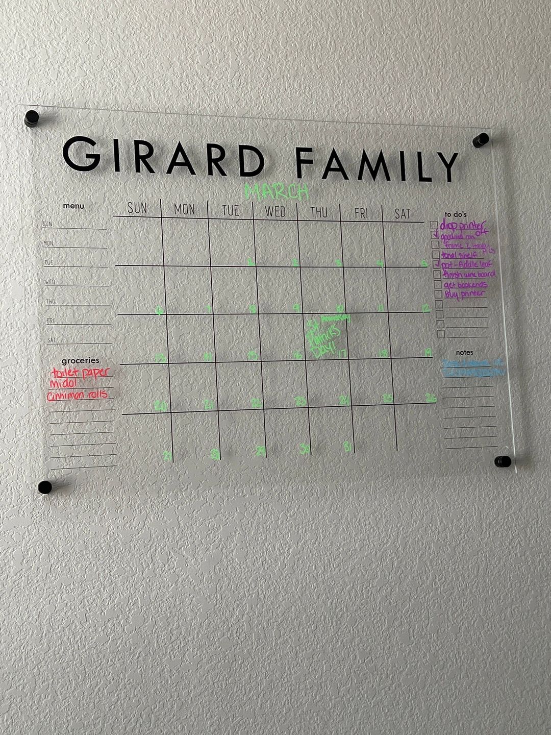 Customer photo review of Monthly Horizontal + 3 custom sections | Madi Style
