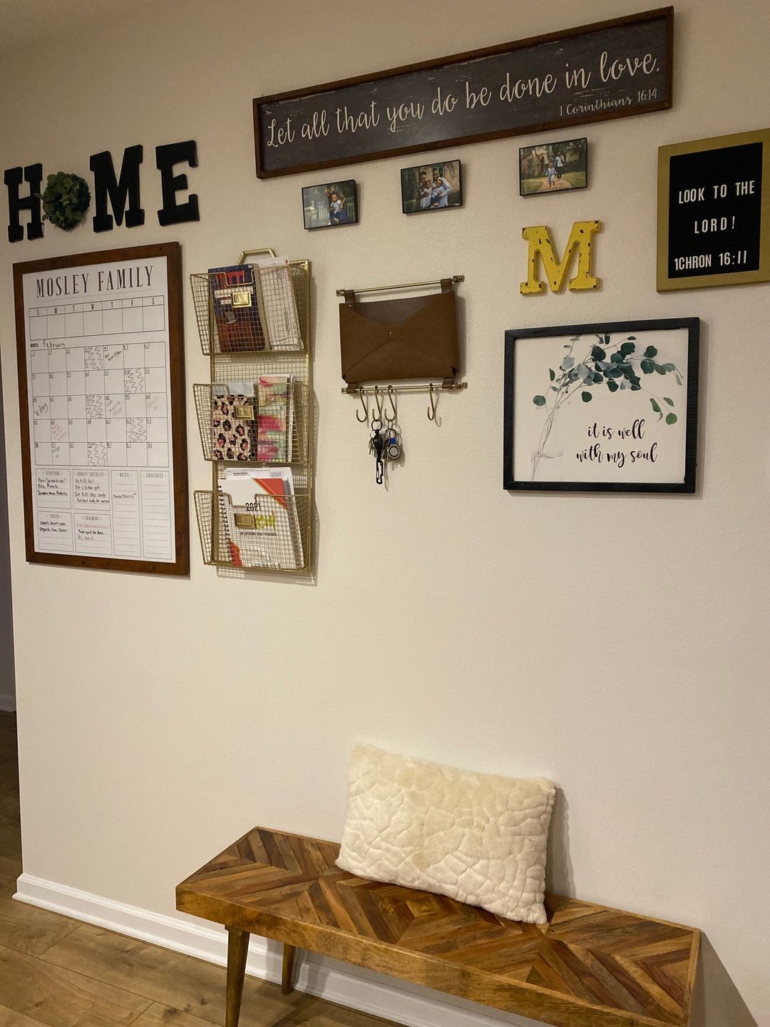 Customer photo review of Week & Month Combo Vertical Whiteboard + 6 custom boxes | Swanson Style